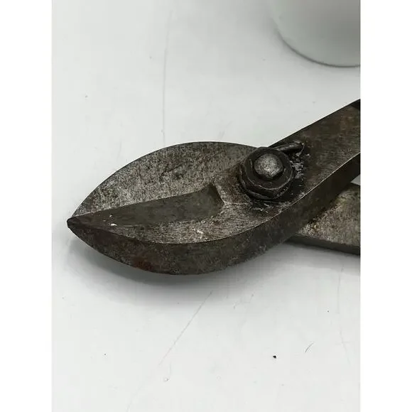 Vintage Compton 9 Forged Steel Tin Snips Sheet Metal Shears Scissor Type USA - Picture 2 of 7